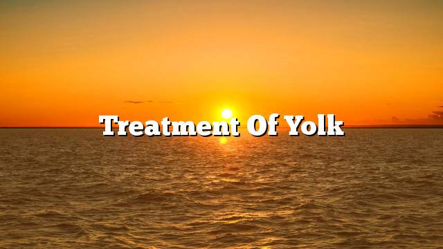 Treatment of yolk