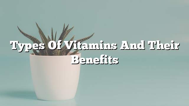 Types of vitamins and their benefits