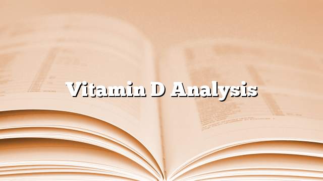 Vitamin D analysis