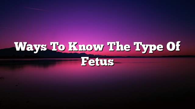 Ways to know the type of fetus