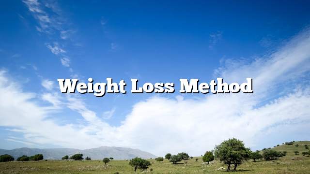 Weight loss method