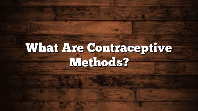 What are contraceptive methods?