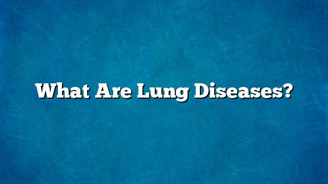 What are lung diseases?