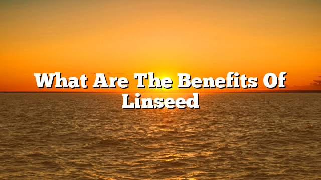 What are the benefits of linseed