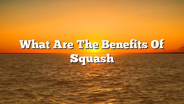 What are the benefits of squash
