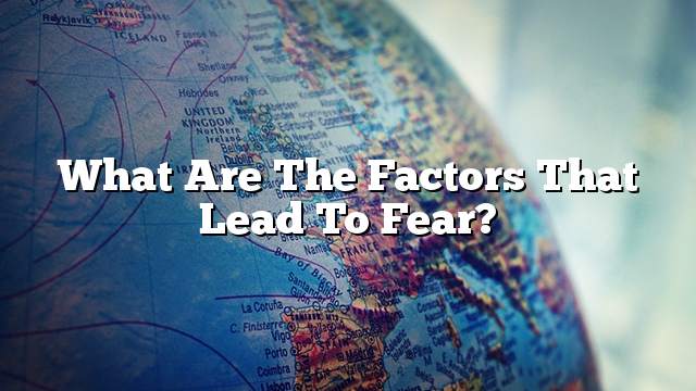 What are the factors that lead to fear?