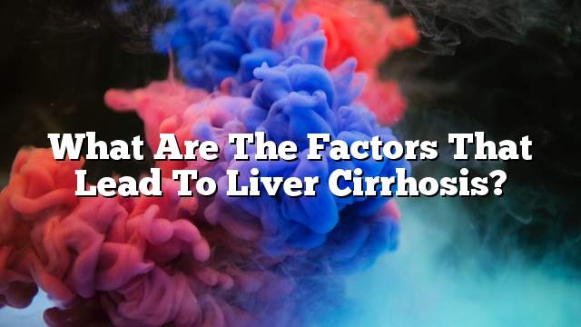 What are the factors that lead to liver cirrhosis?