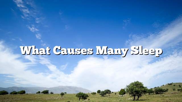 What causes many sleep