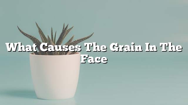 What causes the grain in the face