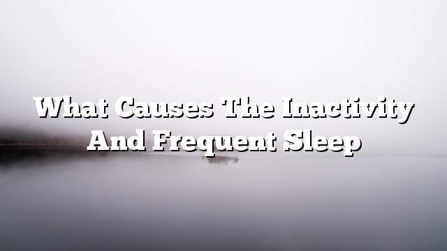 What causes the inactivity and frequent sleep