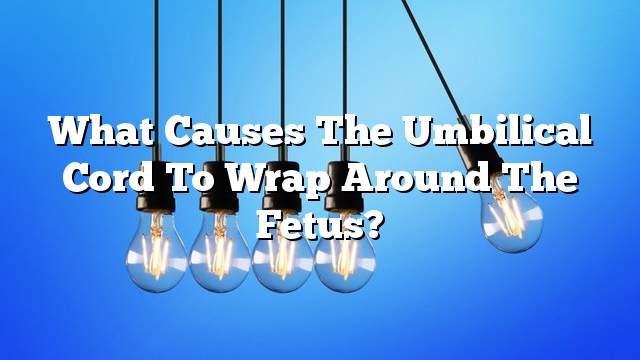 What causes the umbilical cord to wrap around the fetus?