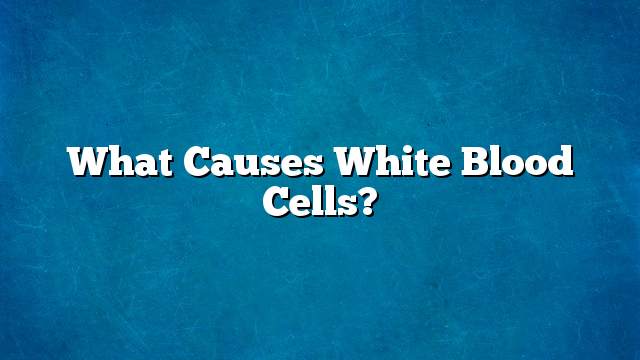 What causes white blood cells?