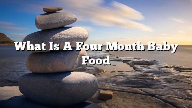 What is a four month baby food