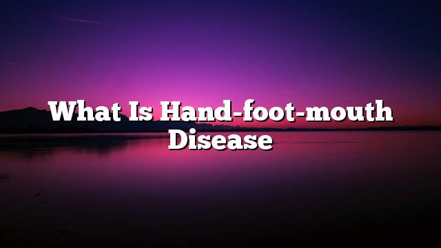 What is hand-foot-mouth disease