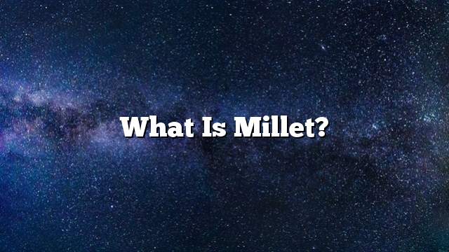 What is millet?