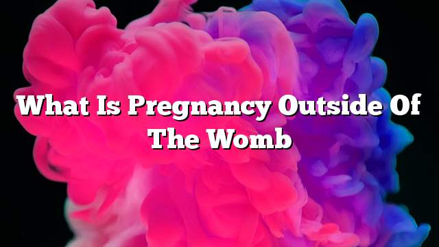 What is pregnancy outside of the womb