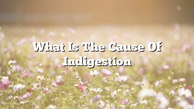 What is the cause of indigestion