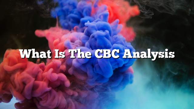 What is the CBC analysis