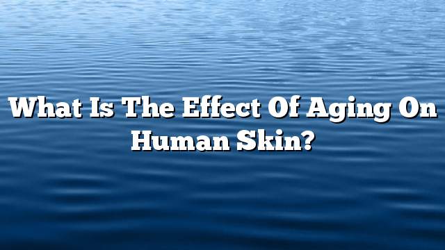 What is the effect of aging on human skin?