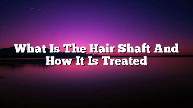 What is the hair shaft and how it is treated