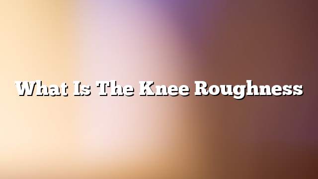 What is the knee roughness