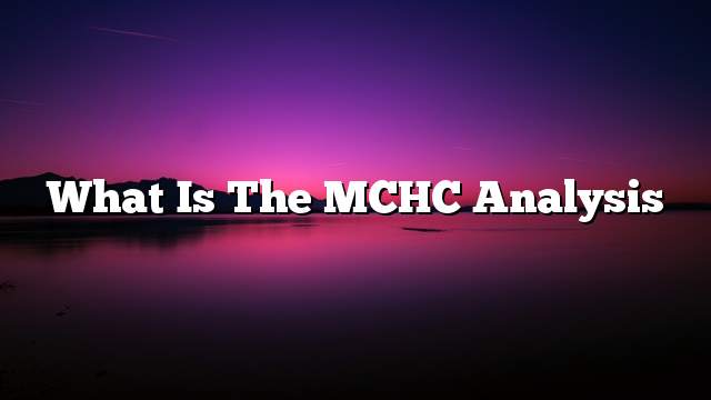 What is the MCHC analysis