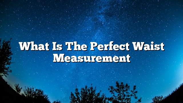 What is the perfect waist measurement