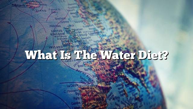 What is the water diet?