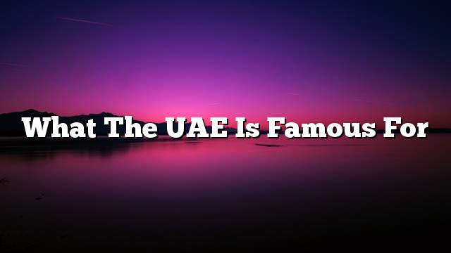 What the UAE is famous for