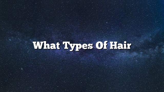 What types of hair