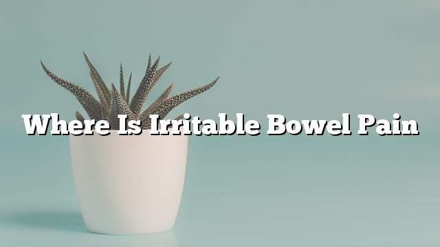 Where is irritable bowel pain